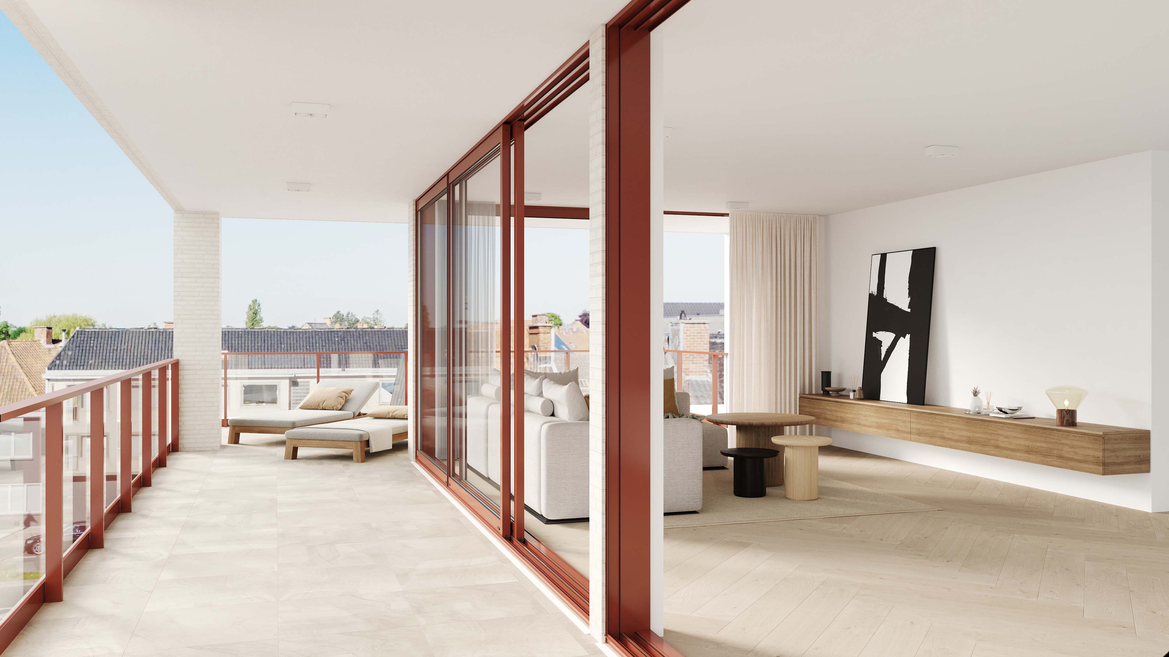 Roeselare West Penthouse Te Koop Duurzaam Centrum Groene Omgeving