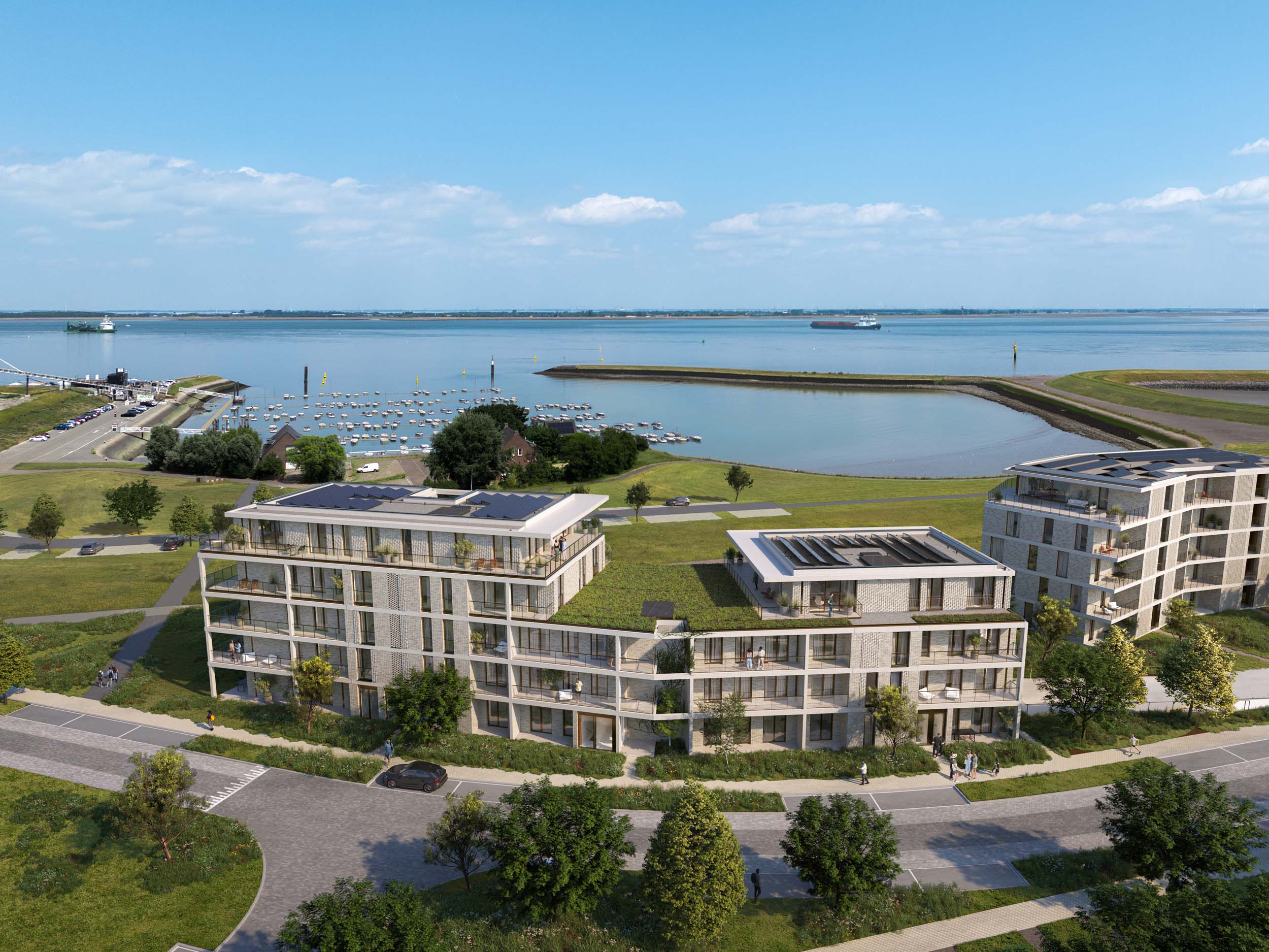 Nieuw te koop in het aanbod: waterzichtappartementen aan de haven